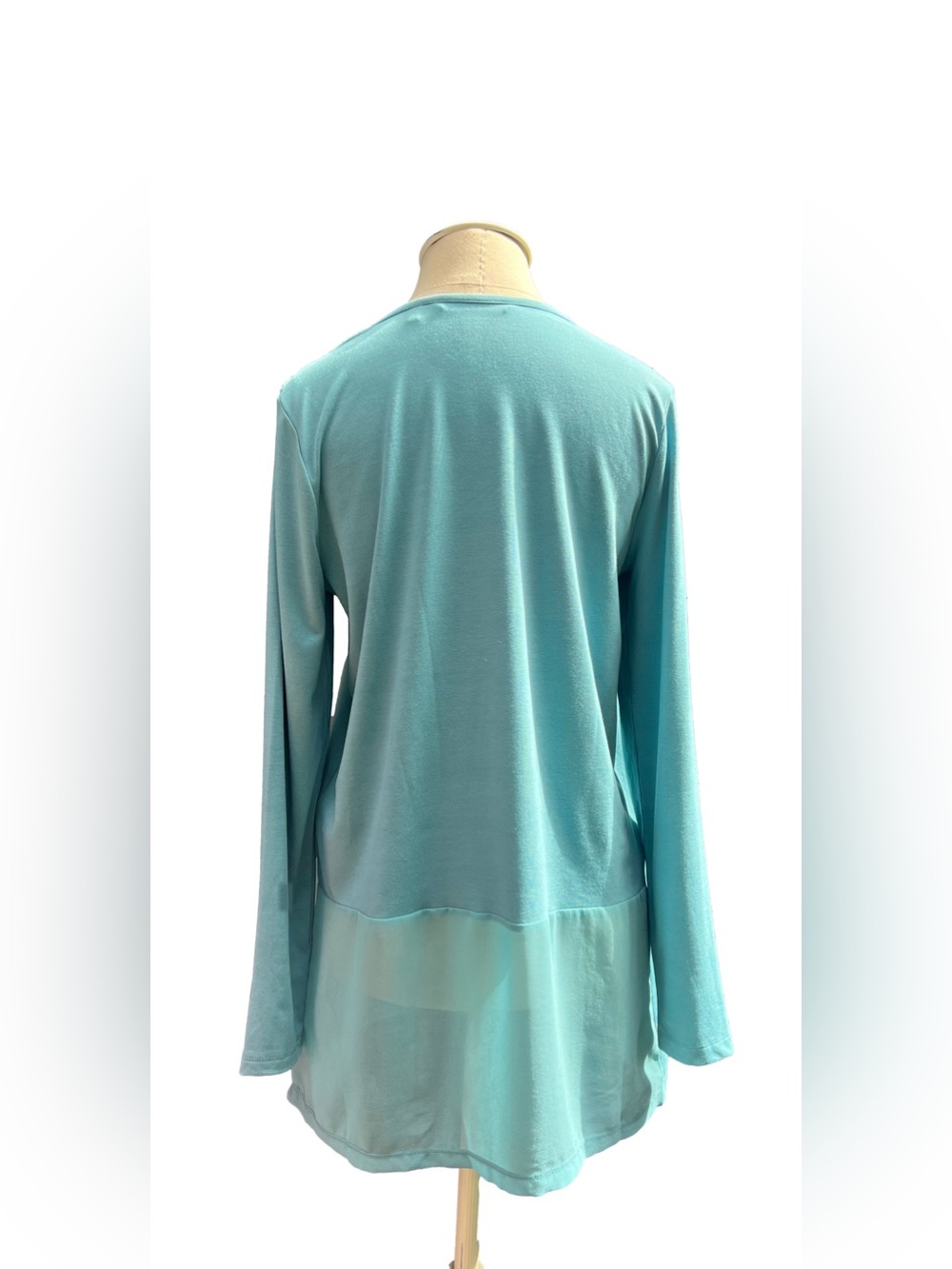 Soft Surroundings "Touch of Sheer" Tunic Blouse Size Small - Picture 2 of 8